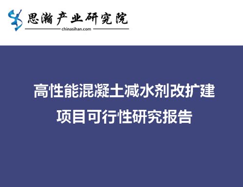 湖南省湘潭市雨湖區(qū) 高性能混凝土減水劑擴建項目可行性研究報告